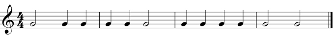 Rhythm with only one pitch