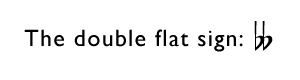 double flat symbol